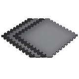 Norsk Red/Black 24 in. x 24 in. EVA Foam Truly Reversible Sport MMA Interlocking Tile (16-Tile)