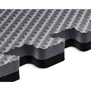 Norsk Red/Black 24 in. x 24 in. EVA Foam Truly Reversible Interlocking Tile (24-Tile)