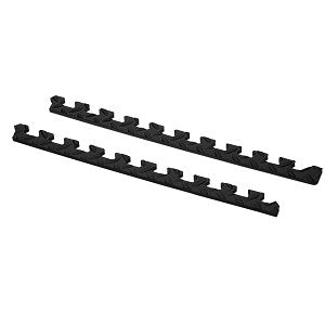 Norsk Black 24 in. x 24 in. EVA Foam Diamond Plate Interlocking Tiles (18-Pack)