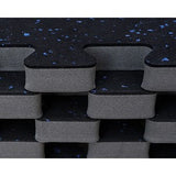 Norsk Shock Absorbent 25.2 in. x 25.2 in. x 0.70 in. Gym Tiles - Black/White Fleck (4-Pack)