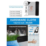 Tidoin 1/2 in. x 4 ft. x 50 ft. 19-Gauge Hardware Cloth Anti-Rust Wire