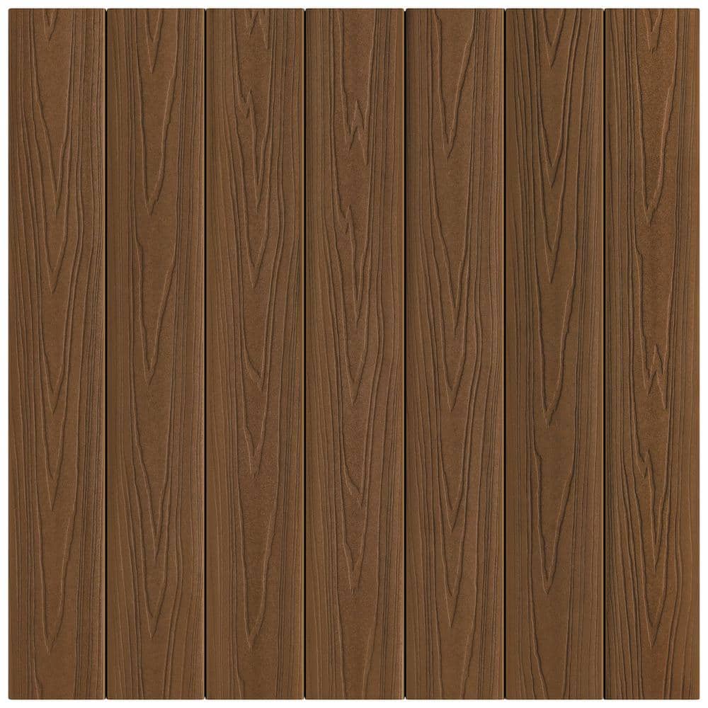 Veranda 15/16 in. x 5-1/4 in. x 12 ft. Timber Brown Composite Decking Board