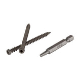 TimberTech TOPLoc for Composite Dark Gray 100 sq. ft. (350 - 2-1/2 in. Screws, 2 Bits)