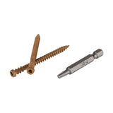 TimberTech TOPLoc for Composite Teak 100 sq. ft. (350 - 2 1/2-in screws, 2 bits)
