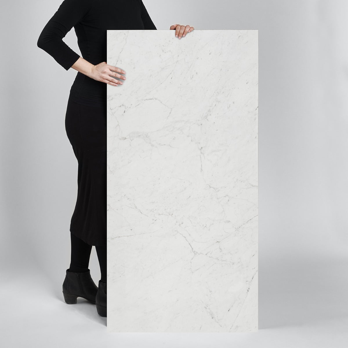 DreamStone Carrara Giola White 24x48 Polished Porcelain Tile