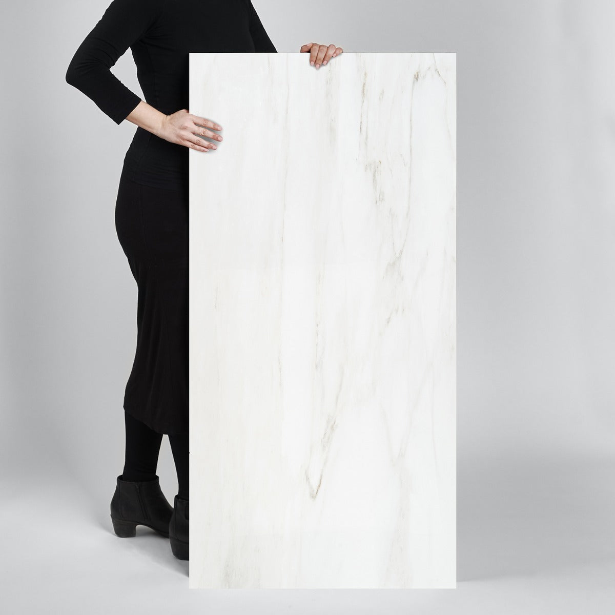 Tilebar DreamStone Dolomite Snow White 24x48 Polished Porcelain Tile