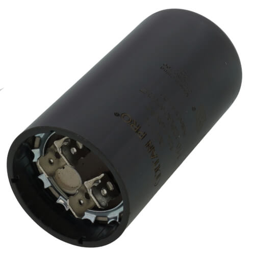 Titan Pro TMJ124 capacitor - detail view (Voltage: 110-125V; MFD: 124-149)