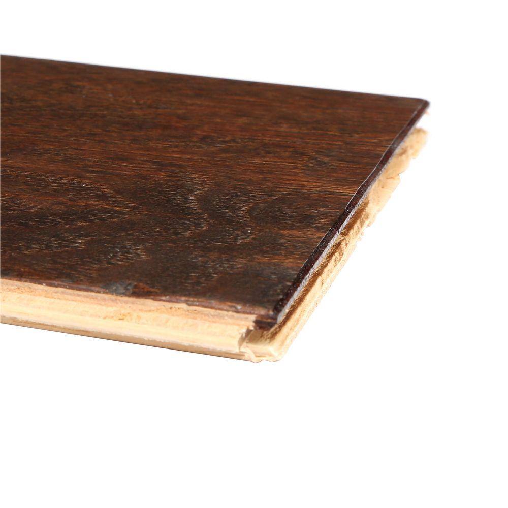 Bruce American Vintage Tobacco Barn Hickory 3/8 in. T x 5 in. W T+G Hand Scraped Engineered Hardwood Flooring (25 sq.ft./ctn)