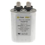 Titan Pro TOCF10 capacitor - front view (Product Type: Capacitor; Voltage: 440/370V)