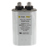 Titan Pro TOCF12.5 capacitor - front view (Product Type: Capacitor; Voltage: 440/370V)
