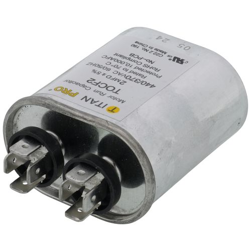 Titan Pro TOCF2 capacitor - detail view (Product Type: Capacitor; Voltage: 440/370V)