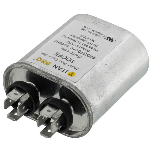 Titan Pro TOCF5 capacitor - detail view (Product Type: Capacitor; Voltage: 440/370V)