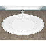 Universal Tubs Sunstone 5.7 ft. Acrylic Flatbottom Air Bath Tub in White