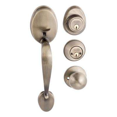 Copper Creek 
    Craftsman Satin Stainless Door Handleset with Right Hand Scandinavian Lever Trim - Super Arbor