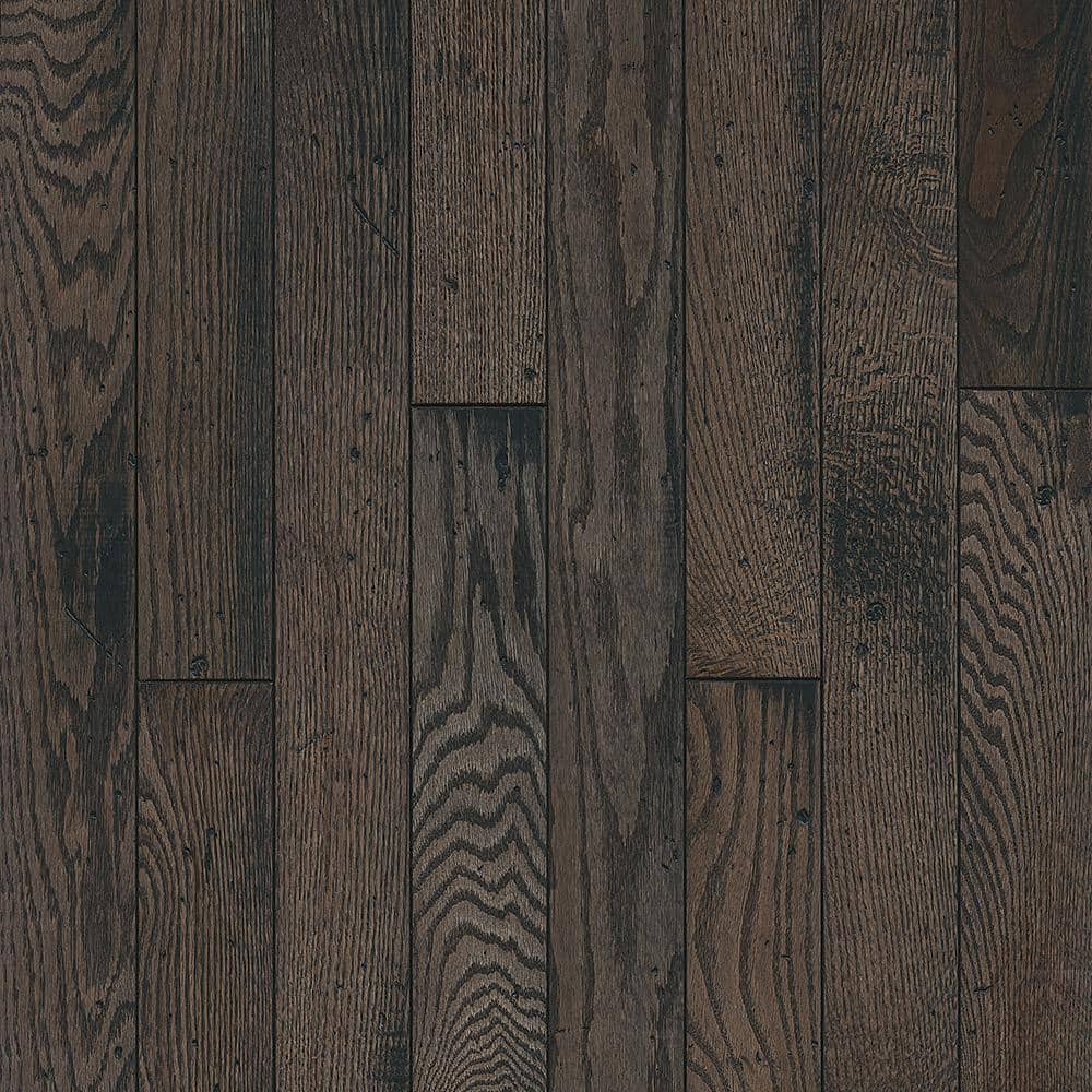 Bruce Revolutionary Rustics Rustic Tone Gray Oak 3/4 in. T x 3-1/4 in. W Distressed Solid Hardwood Flooring (22 sq.ft./ctn)