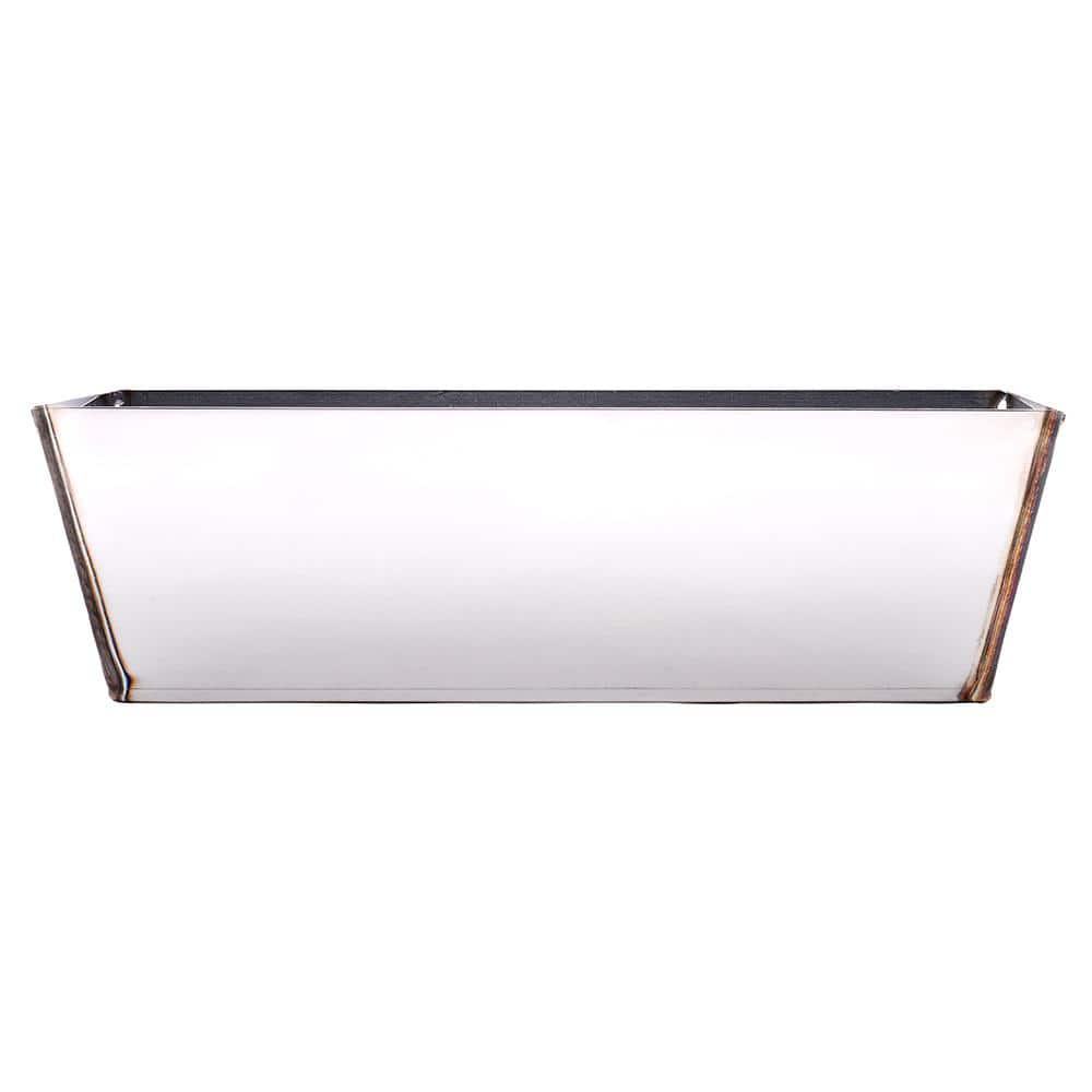 ToolPro 10 in. Stainless Steel Mud Pan with Sheared Edges