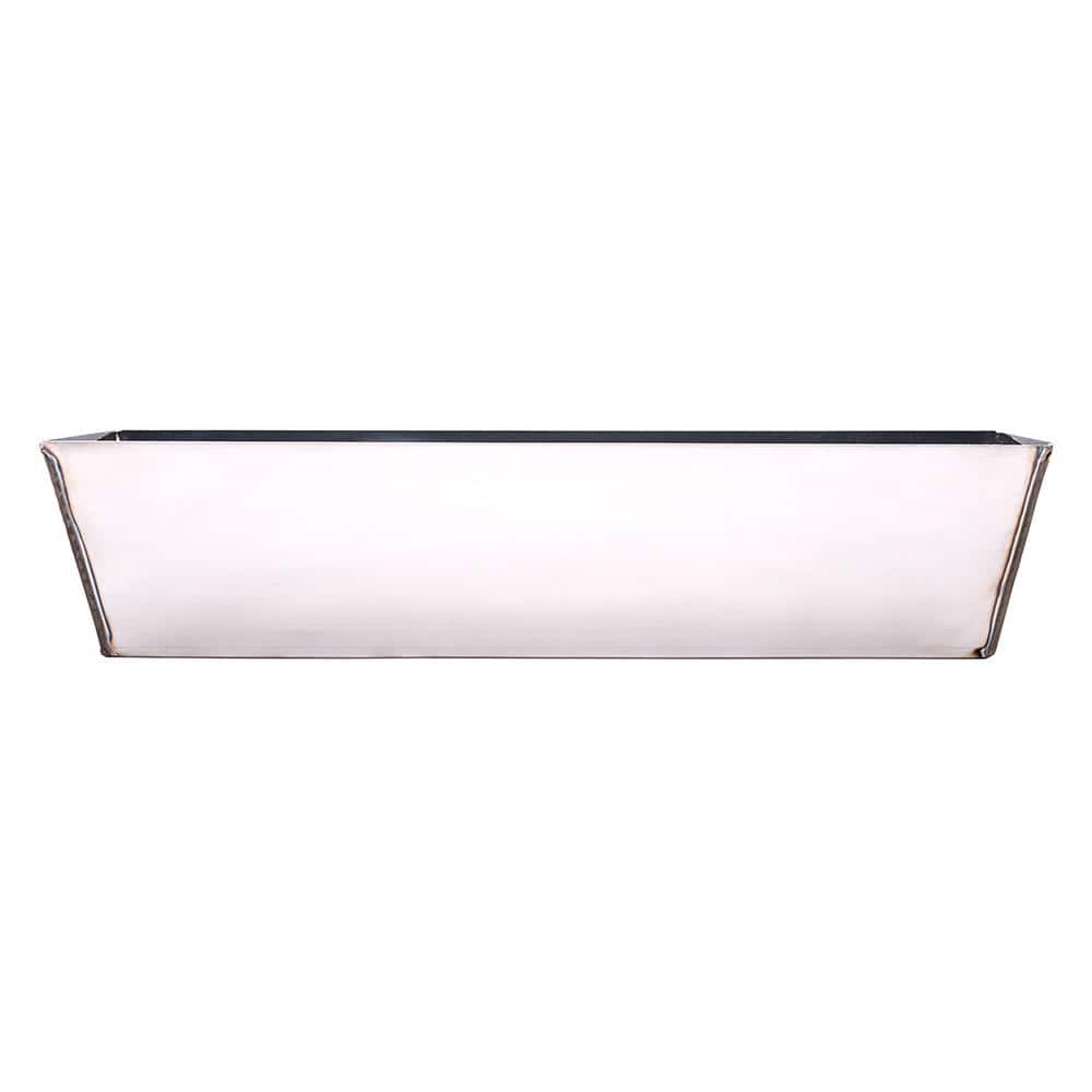 ToolPro 14 in. Stainless Steel Mud Pan with Sheared Edges