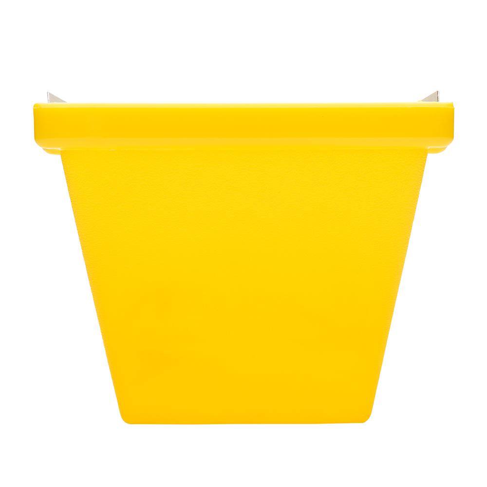 ToolPro 12 in. Heavy Duty Textured Plastic Yellow Plastic Mud Pan