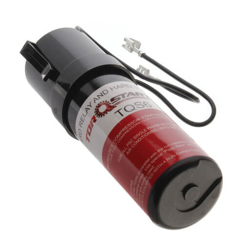 TorQstart TQS6 capacitor - detail view (Product Type: Hardstart; Voltage: 115-277V)