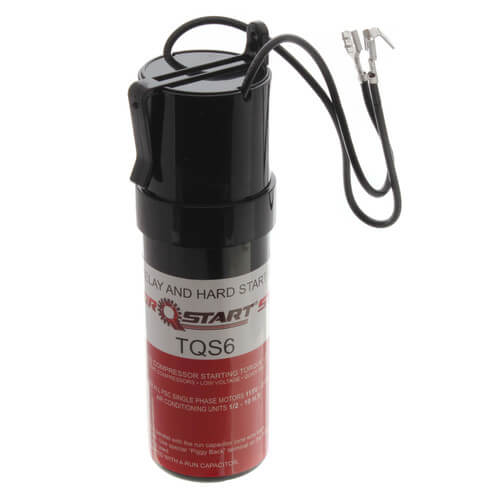 TorQstart TQS6 capacitor - front view (Product Type: Hardstart; Voltage: 115-277V)