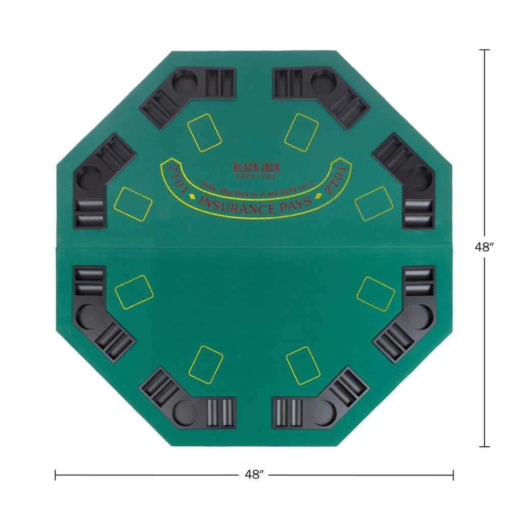 Trademark Poker 48 in. Folding Poker Table Top for 8 Players