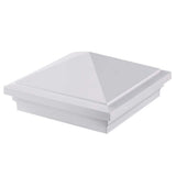 Fiberon CountrySide 5 in. x 5 in. Tranquil White PVC Pyramid Cap