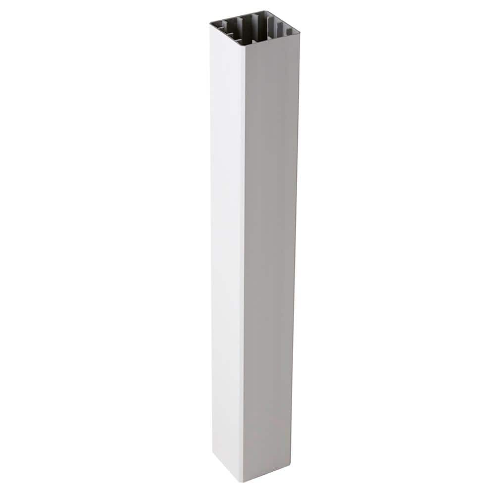 Fiberon CountrySide 5 in. x 5 in. x 108 in. Tranquil White Capped Composite Beveled Post Sleeve