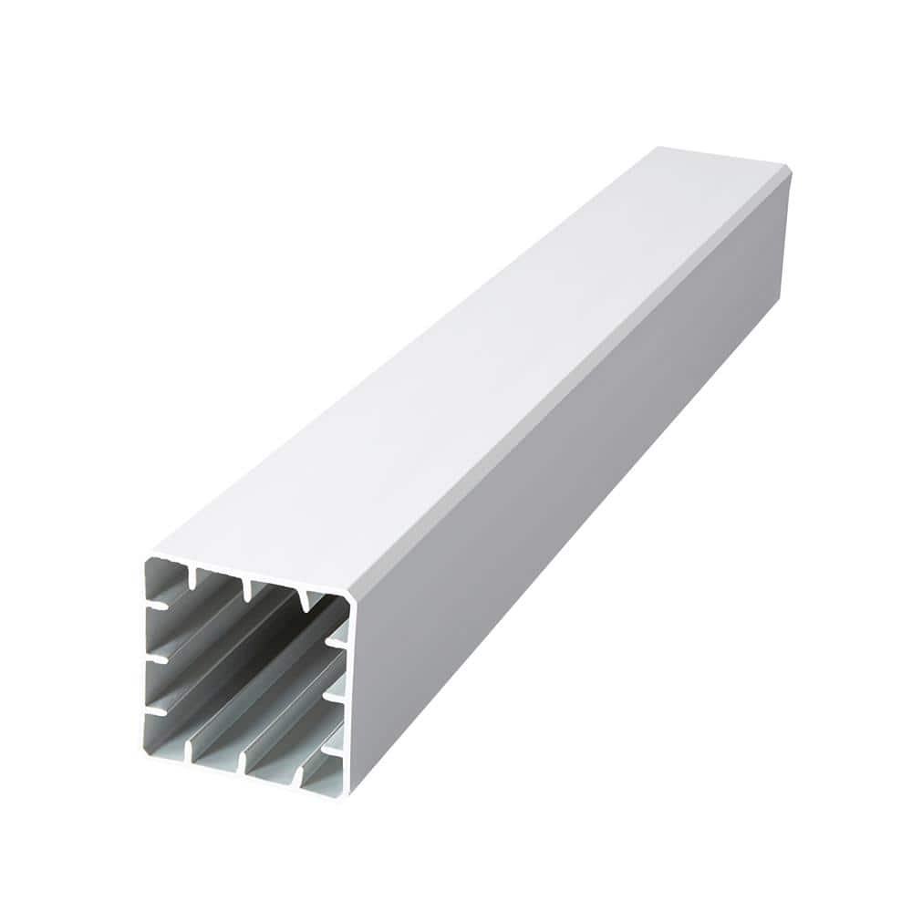 Fiberon CountrySide 5 in. x 5 in. x 108 in. Tranquil White Capped Composite Beveled Post Sleeve