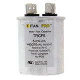 Titan Pro TRCF5 capacitor - front view (Product Type: Capacitor; Voltage: 440/370V)