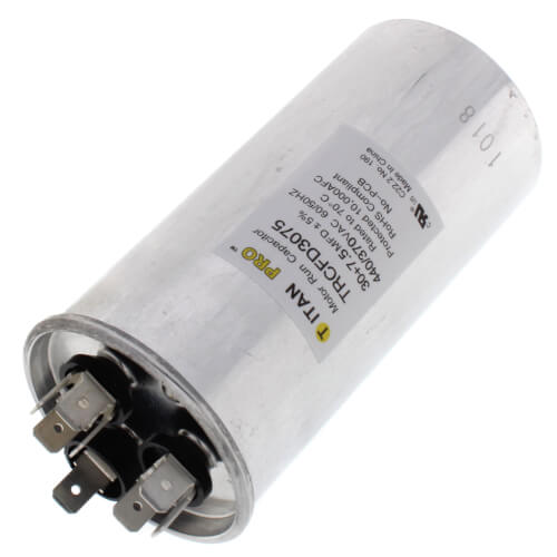 Titan Pro TRCFD3075 capacitor - detail view (Product Type: Capacitor; Voltage: 440/370V)