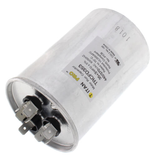 Titan Pro TRCFD353 capacitor - detail view (Product Type: Capacitor; Voltage: 440/370V)