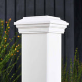 Trex 4 in. x 4 in. Composite Flat Post Sleeve Cap in White