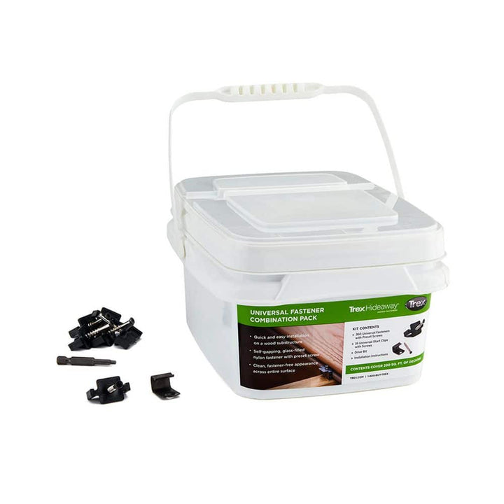 Trex 200 sq. ft. Universal Hidden Deck Fasteners - Combo Bucket
