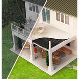 Trex RainEscape Trex 16 ft. RainEscape Plastic Trough Black Deck Drainage System