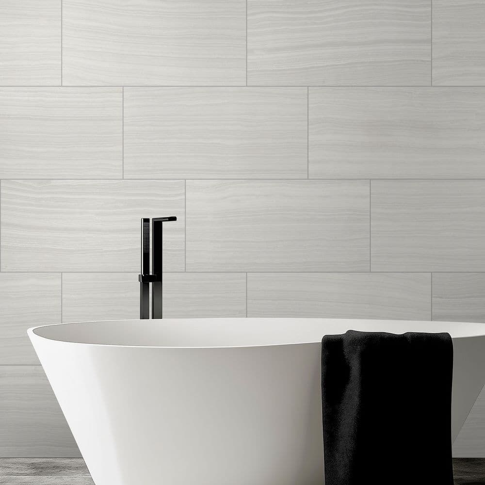 MSI Trinity Ivory 12 in. x 24 in. Matte Porcelain Floor and Wall Tile (14 sq. ft. / Case)