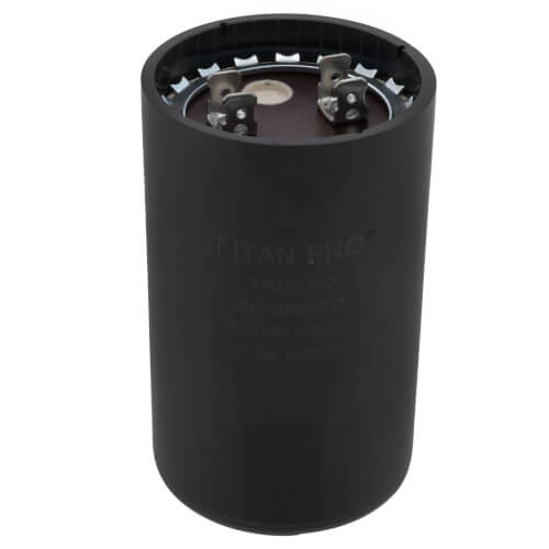 Titan Pro TRMJ243 capacitor - front view (Voltage: 330v; MFD: 243-292)