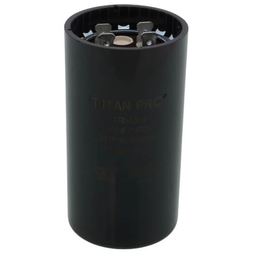 Titan Pro TRMJ56 capacitor - front view (Voltage: 330v; MFD: 53-64)
