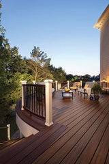Trex 4-in x 4-in Deck Lighting Vintage Lantern Wired LED Composite Deck Post Cap