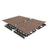 Barrette Outdoor Living InstaDeck 4 ft. x 4 ft. Composite Outdoor Flooring Tropical Walnut