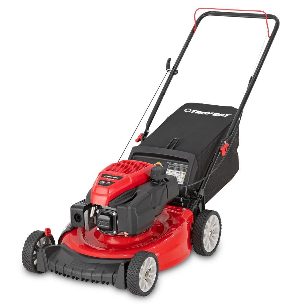Troy-Bilt 21 in. 163cc OHV Engine Push 3-in-1 Gas Walk Behind Lawn Mower with Tri-Action Cutting System