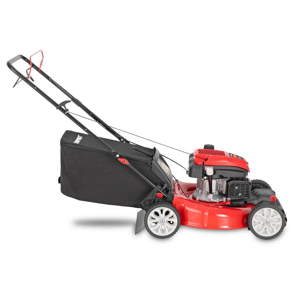 Troy-Bilt 21 in. 163cc OHV Engine Front-Wheel Drive 2-in-1 Gas Walk Behind Lawn Mower with Tri-Action Cutting System
