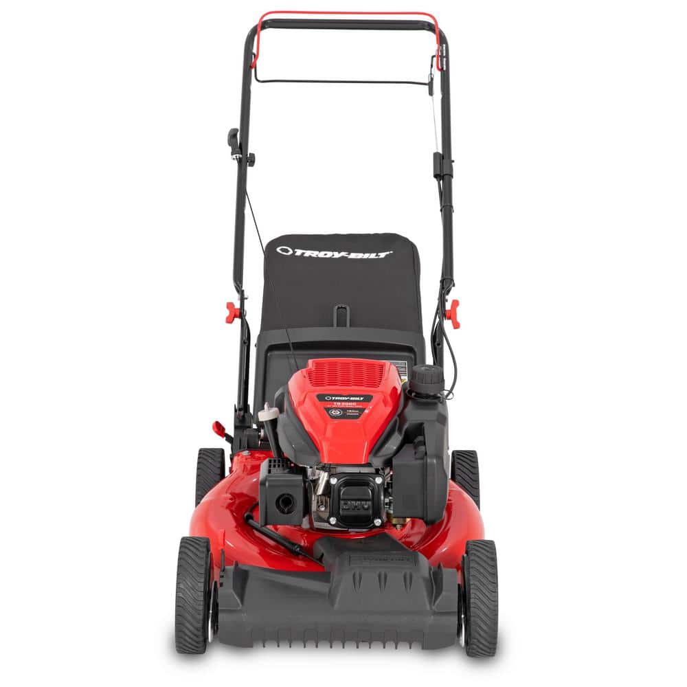 Troy-Bilt 21 in. 163cc OHV Engine Front-Wheel Drive 2-in-1 Gas Walk Behind Lawn Mower with Tri-Action Cutting System