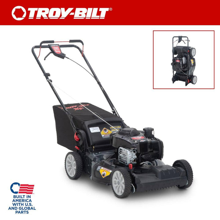 Troy-Bilt XP 21 in. 150 cc Vertical Storage Briggs and Stratton ReadyStart Series Gas Engine 3-in-1 FWD Self Propelled Lawn Mower