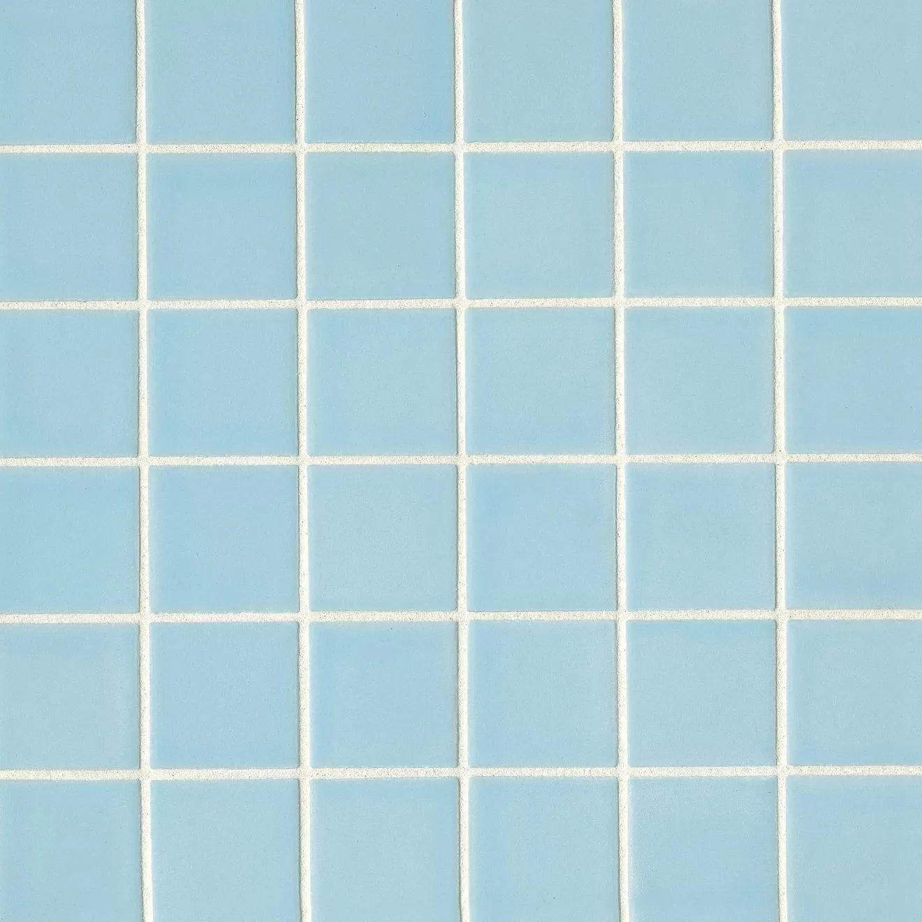 Bedrosians True 2" x 2" Porcelain Floor & Wall Mosaic Tile in Sky (12" x 12" Sheet)