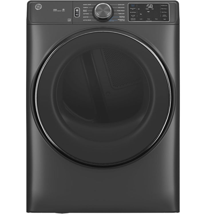 GE 7.8-cu ft Stackable Smart Electric Dryer with Steam & Sanitize Cycle (White) ENERGY STAR