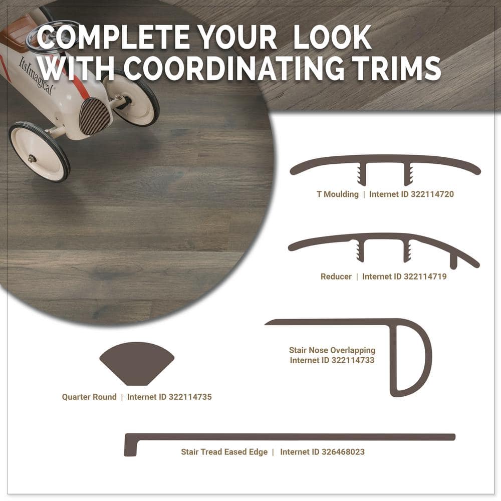 A&A Surfaces Woodridge Tulane 0.28 in. x 6.5 in. Waterproof Wire Brushed Engineered Hardwood Flooring (1040.16 sq. ft./pallet)