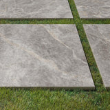 Impero Tuscan Gray 24 in. x 24 in. x 0.75 in. Marble-Look Porcelain Pavers, Matte Finish (Case of 2)