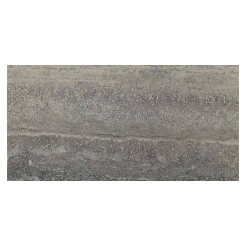 MSI Tuscany Azul 12 in. x 24 in. Polished Porcelain Stone Look Floor and Wall Tile (16 sq. ft. /Case)