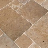 MSI Tuscany Beige 10 Piece Tumbled Travertine Paver Tile Kit (160 sq. ft. / pallet)
