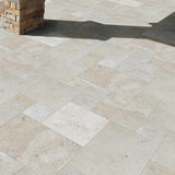 MSI Tuscany Beige 10 Piece Tumbled Travertine Paver Tile Kit (160 sq. ft. / pallet)